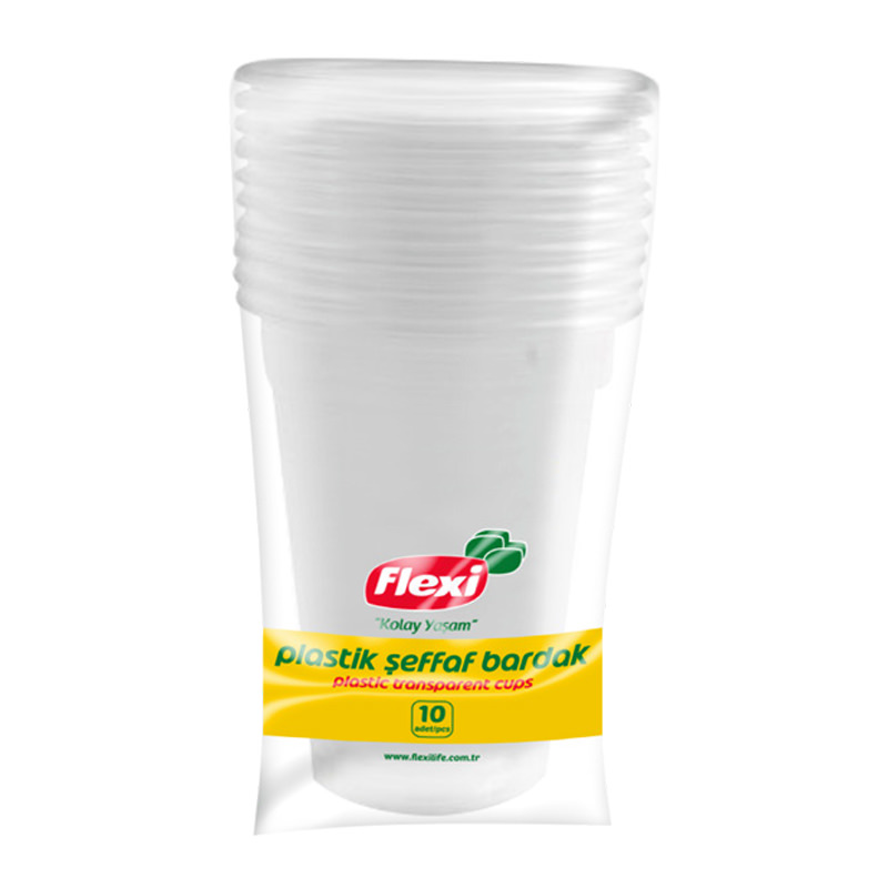 Flexi Plastic Transparent Cups