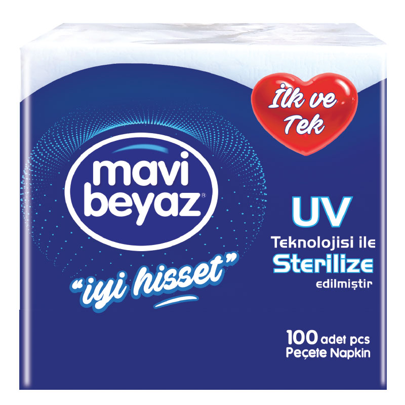 Mavibeyaz UV Sterilize Peçete